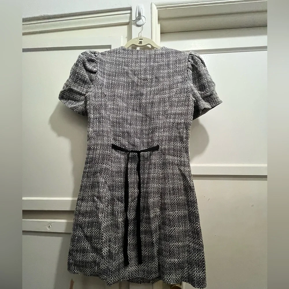Reformation Olivette dress size 8 black/white tweed NEW NWT - Picture 9 of 15